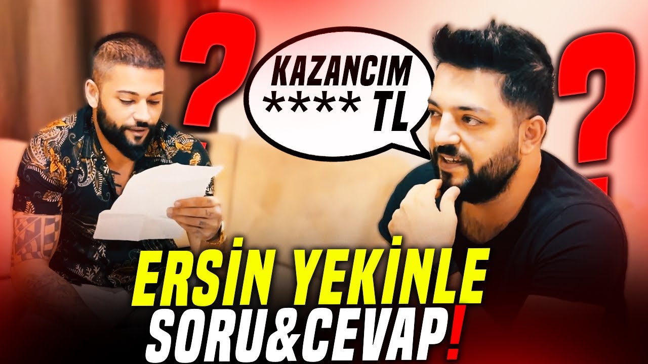 ERSİN YEKİN AYLIK NE KADAR KAZANIYOR ?  SORU CEVAP !! ERSIN YEKININ HAYATI 😮