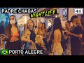 Porto Alegre Nightlife 🇧🇷 Padre Chagas street | Rio Grande do Sul, Brazil |【4K】2021