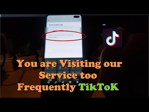 You are visiting our service too Frequently TikTok Fix