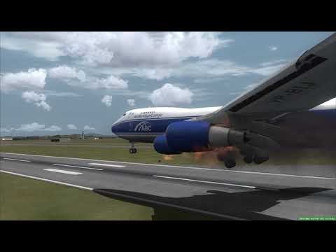 Athens Emergency Landing ABC 747-200F Engine Fire