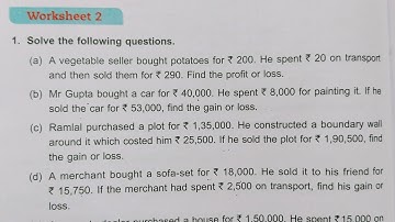 DAV class 5 math unit 11 worksheet 2 - all questions solved 