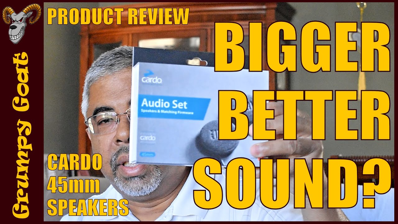 Gutter Forsøg Tablet Review of the Cardo Audio Set 45mm Speaker Upgrade - YouTube