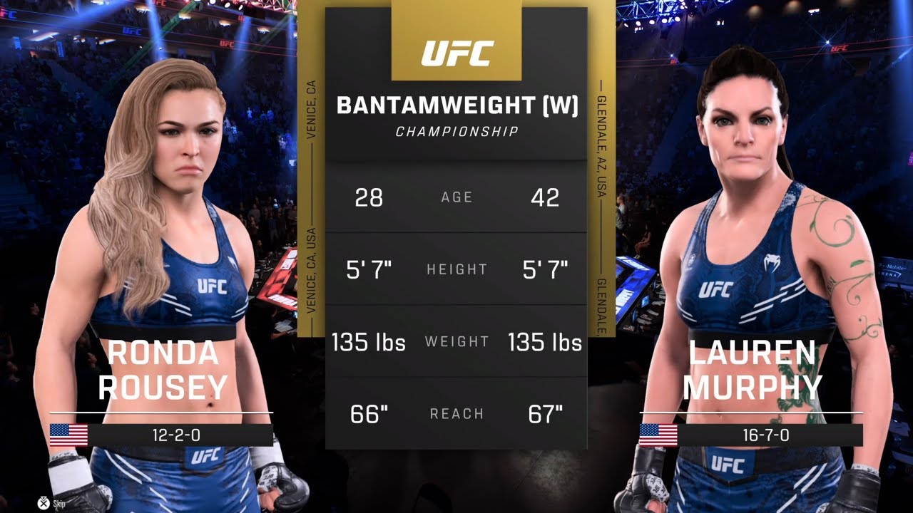 EA Sports UFC 5 Gameplay Ronda Rousey vs Lauren Murphy