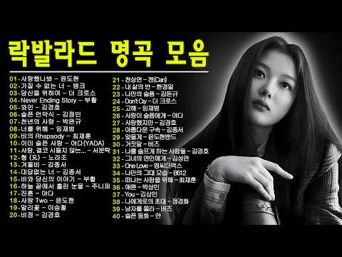 90년대 2000년대 락발라드 노래모음 🎧 CD와 MP3를 꽉 채웠던 그 시절 명곡 BEST | 버즈, 김경호, 최재훈, 플라워, 야다, 임재범, 더크로스