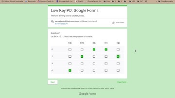 Low Key PD: Google Forms - Questions - Checkbox Grid