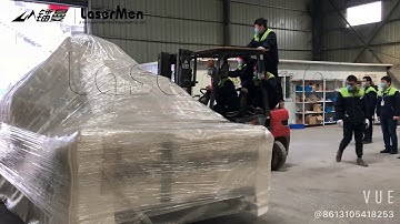 fiber laser cutting machine packing loading and delivery