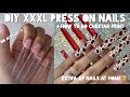 DIY XXXL PRESS ON NAILS | extra long press on nails | matte cheetah print + red bottoms| vanity val