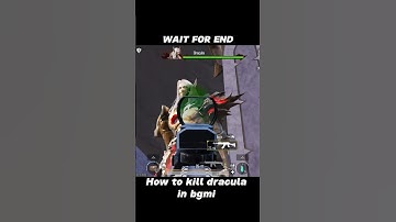 How to kill dracula in bgmi #bgmi#shorts #gaming #pubg #dracula