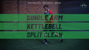 Single Arm Kettlebell Split Clean GYM PROJECT Demo Movement