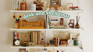 Desk &amp; Shelf Tour (2023) | Abbey Sy