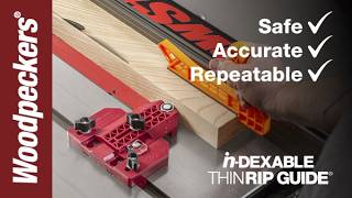 InDEXABLE ThinRip Guide | Woodpeckers Tools