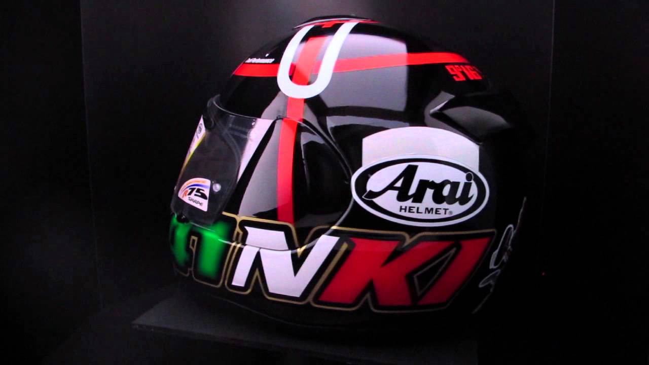 Arai Axces 2 Haga Monza Black 360 - YouTube