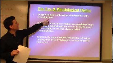 The Human Eye Part 1B Lecture By Nestor Matthews