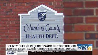 Columbus Co. Schools offering meningitis vaccine to 11th graders