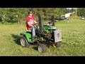 Small Block Chevy Swapped John Deere Mower!