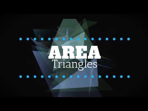 Area of a Triangle (easy to follow) for distance learning.  Best Video.