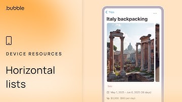 Horizontal lists (Lesson 4.7)