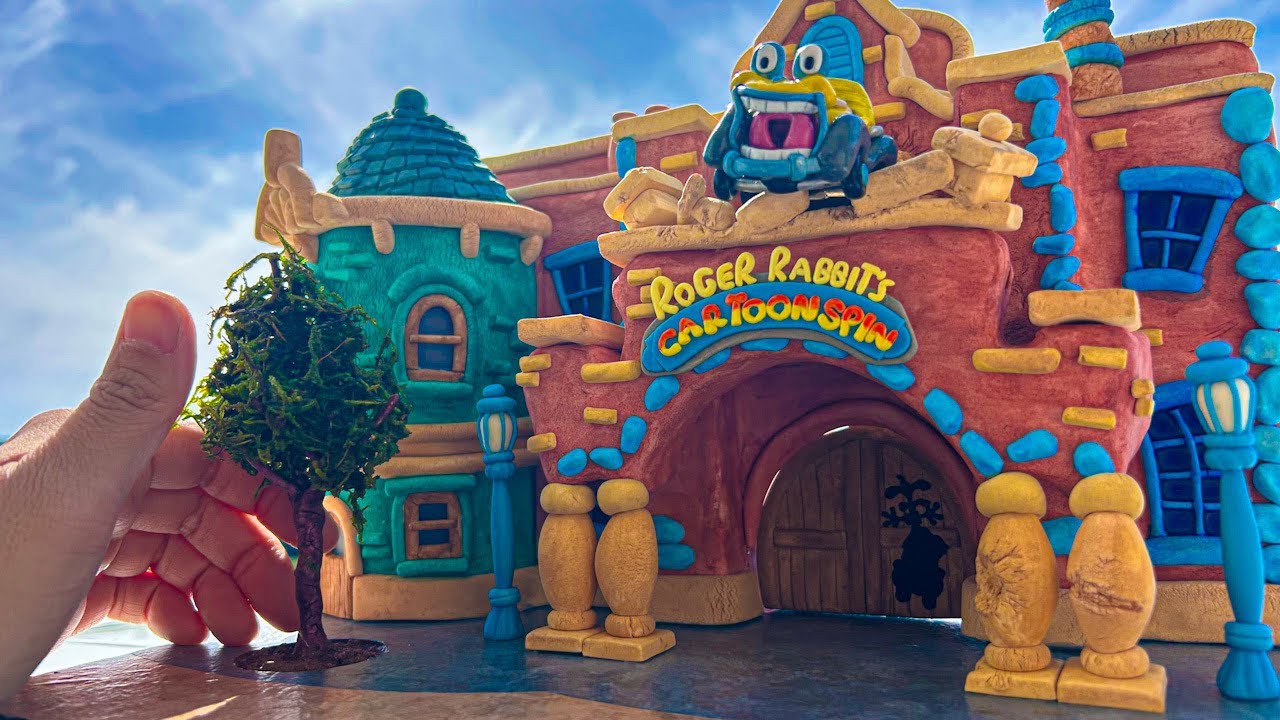 ロジャーラビットのカートゥーンスピン作ってみた〜I created the Disneyland attraction "Roger Rabbit's Cartoon Spin"