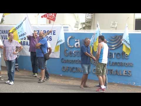 Huelga trabajadores Canal Gestión Lanzarote