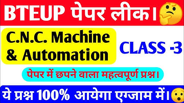 cnc machine and automation diploma 6th semester important questions/mechanical 6th semester cnc clas