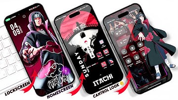 Easy But Awesome HomeScreen Miui Setup ⚡Best Miui 11/12/13/14 Themes 😎 Itachi Uchiha Full Setup
