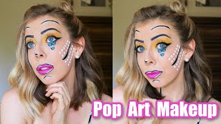 Fun and Easy Pop Art Makeup Halloween Tutorial