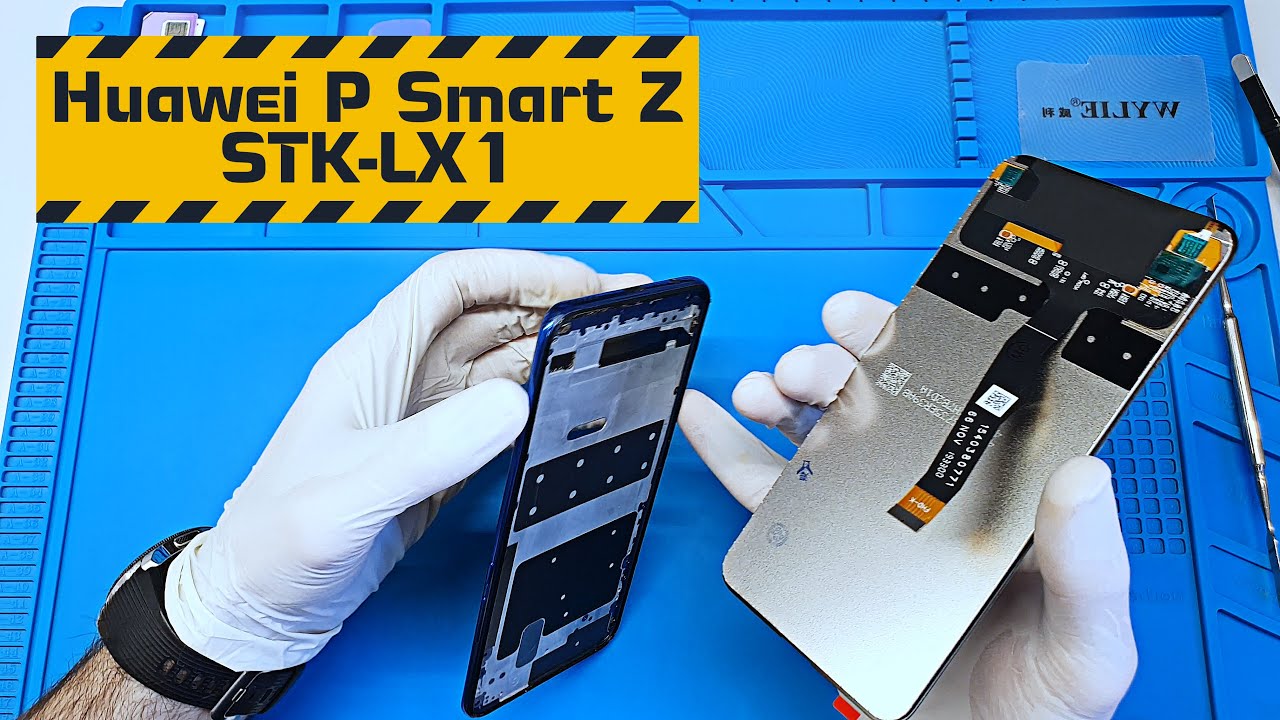 Vetro Frontale Con Adesivo OCA Per Huawei P Smart Z STK-LX1 (6.59 Pollici) – Solo Lente, Senza LCD – Kit Riparazione Con Strumenti