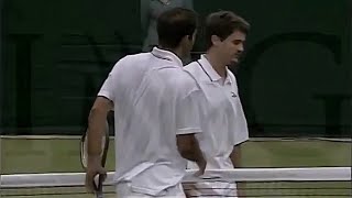 Pete Sampras vs Sebastien Lareau 1999 Wimbledon R2 Highlights