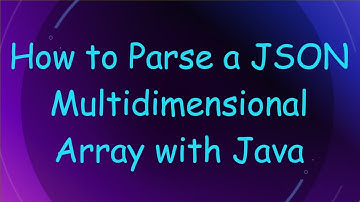 How to Parse a JSON Multidimensional Array with Java