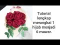 Buket hijab mawar merah ǀǀ Kreasi Hijab 14 ǀǀ Hijab bouquet