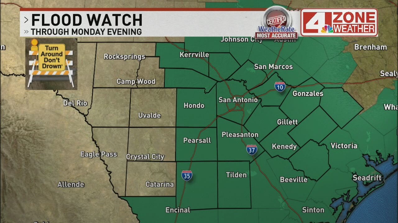 FLOOD WATCH in effect through Memorial Day - YouTube