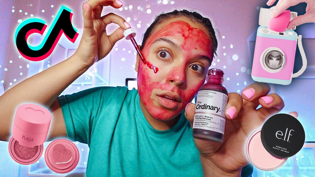 Testing Weird Tik Tok Products! *beauty, skincare, acne*