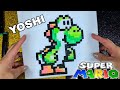 Yoshi de Pixeles 😁 Super Mario Bros Manualidades