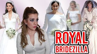ROYAL WEDDING GOWNS #royalwedding #meghanmarkle #princesscatherine #royalbride #weddingday #drama
