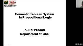 Semantic Tableau System in Propositional Logic