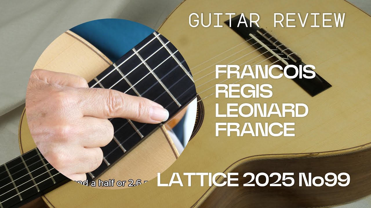 Review François Régis Leonard 2025 No 99 spruce
Here is a brand new spruce from François-Régis.  This wood combination of spruce/walnut adds complexity to the sound of this ‘traditional/lattice’. François Régis  Léonard is a French builder who is making ‘traditional’ lattice guitars. He is aiming first at building guitars with a sound and a tone color in line with the French Lutherie school: which means traditional sound rather clear like the Friederich with some dynamics. To achieve this target his guitar are including a lattice braced top with no balsa and no carbon on a solid wood body. As a result a loud guitar which remains very traditional in sound which is offering to the player a lot of musical possibilities. Lots of pleasure. guitar.

The finest concert guitars are available at :
www.guitare-classique-concert.fr
www.concert-classical-guitar.com
www.klassische-meistergitarren.de

For any additional information: contact andre@guitare-classique-concert.fr