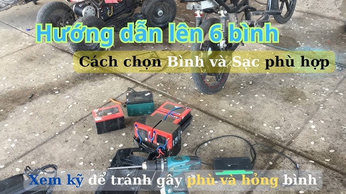 Hướng Dẫn Cách Độ Thêm Bình Acquy Cho Xe Đạp Điên - Xe Điện Lên 5 6 Bình -  Youtube