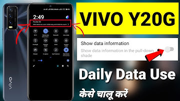 Vivo Y20g Enable daily data Used | vivo Y20G Enable Daily Data Usage Notification Bar | Mahesh jat