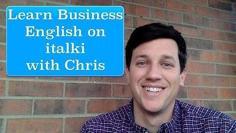 Learn English on italki with Chris