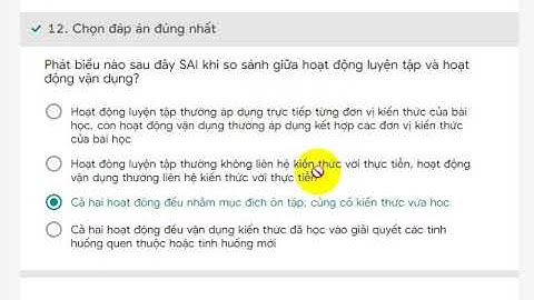 Đáp  20 câu trắc nghiệm cuối khóa Mô đun 2 Tin học Tiểu học