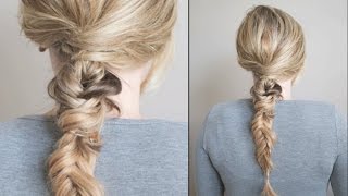 How To: Textured & Twisted Fishtail Braid with The Small Things Blog