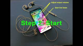 Android app - Headset Remote. Live listen for Android tutorial. screenshot 1