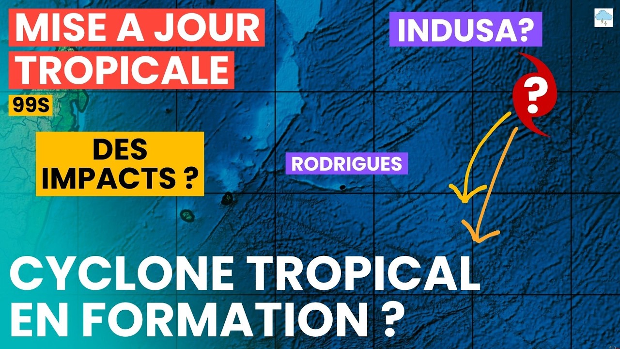 Risque de formation de cyclone près des Mascareignes...