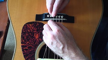 Re-stringing my Martin HD28V #martinpride