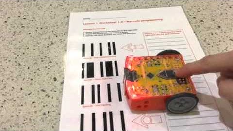 Edison robot barcode programming
