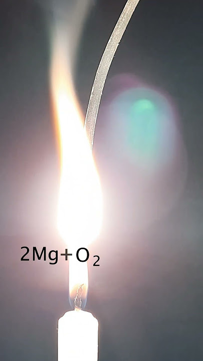 Burning of magnesium