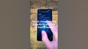 How to change content maturity to moderate on Roblox mobile