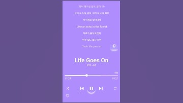 Life Goes On- BTS #trendingsong #music #lyrics #aesthetic #edits #shorts #fyp #bts #korea #kpop