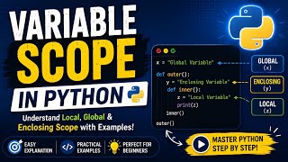 Topic:19 Variable Scope in Python | Local, Global & Enclosing Scope