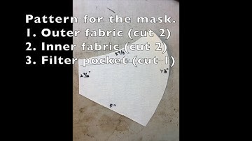 How to make a face mask with filter pocket